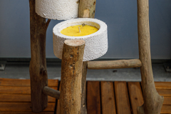 Schwemmholz Kerzenständer