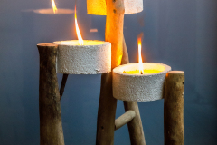 Schwemmholz Kerzenständer