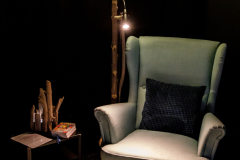 Schwemmholz Ständerlampe