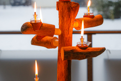 Schwemmholz Kerzenständer